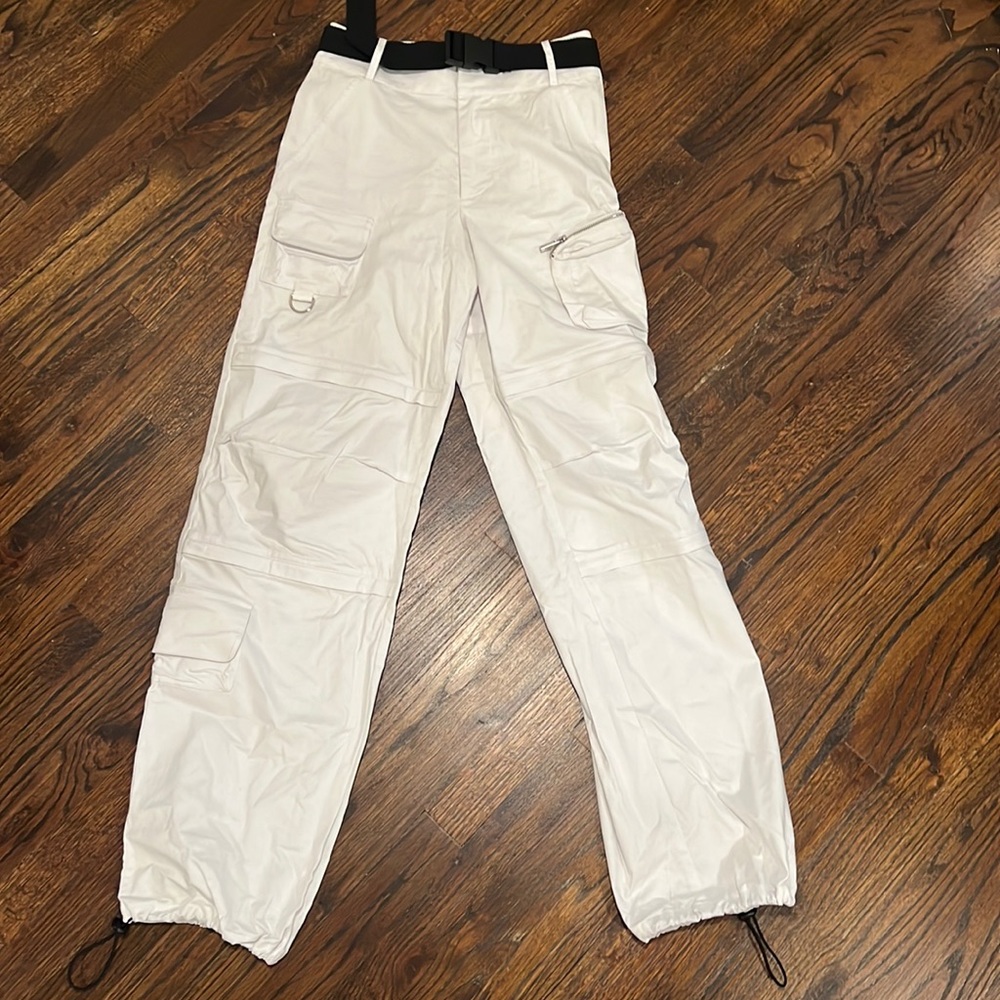 I AM G.I.A White Cargo Pants